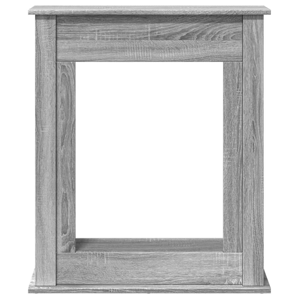 Fireplace Surround Grey Sonoma 75x20x87,5 cm Engineered Wood