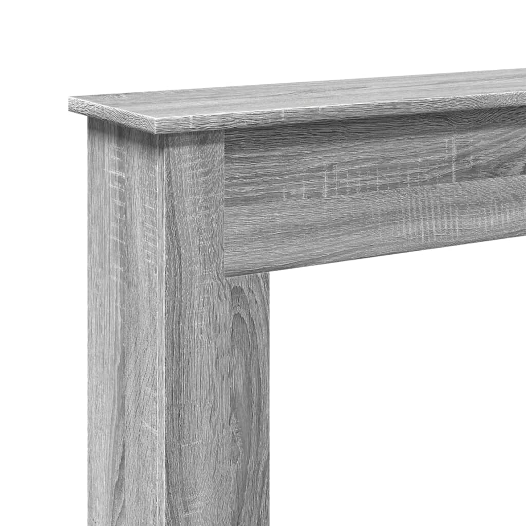 Fireplace Surround Grey Sonoma 75x20x87,5 cm Engineered Wood