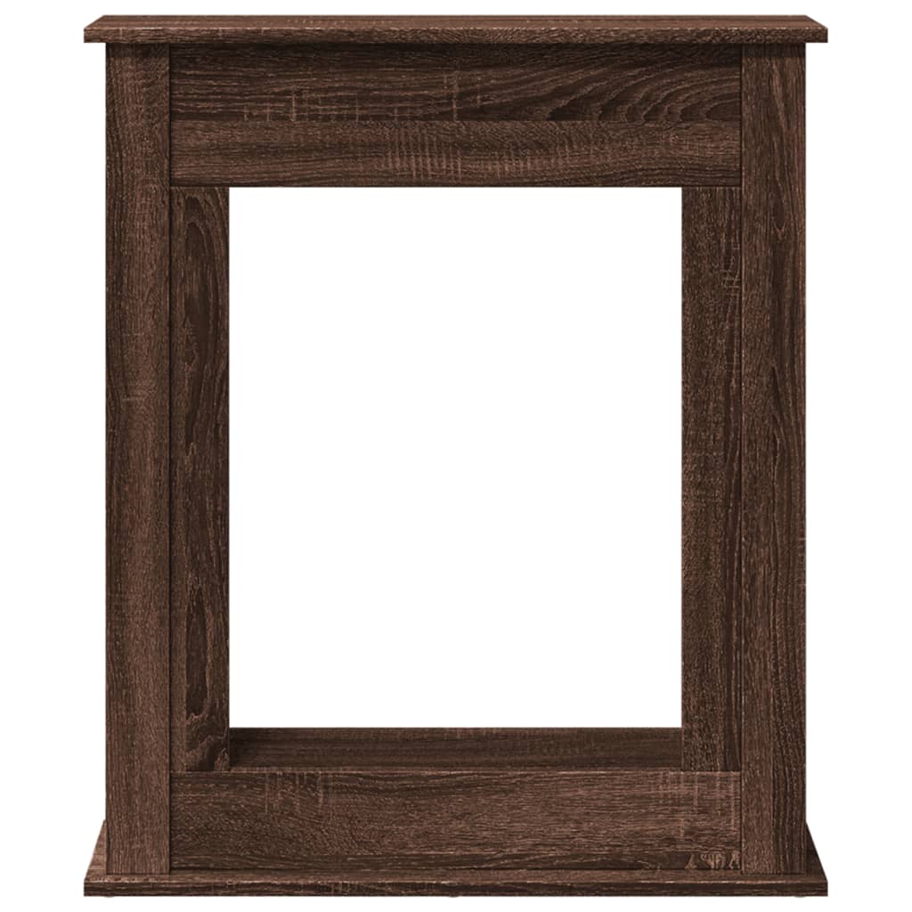Fireplace Surround Brown Oak 75x20x87,5 cm Engineered Wood