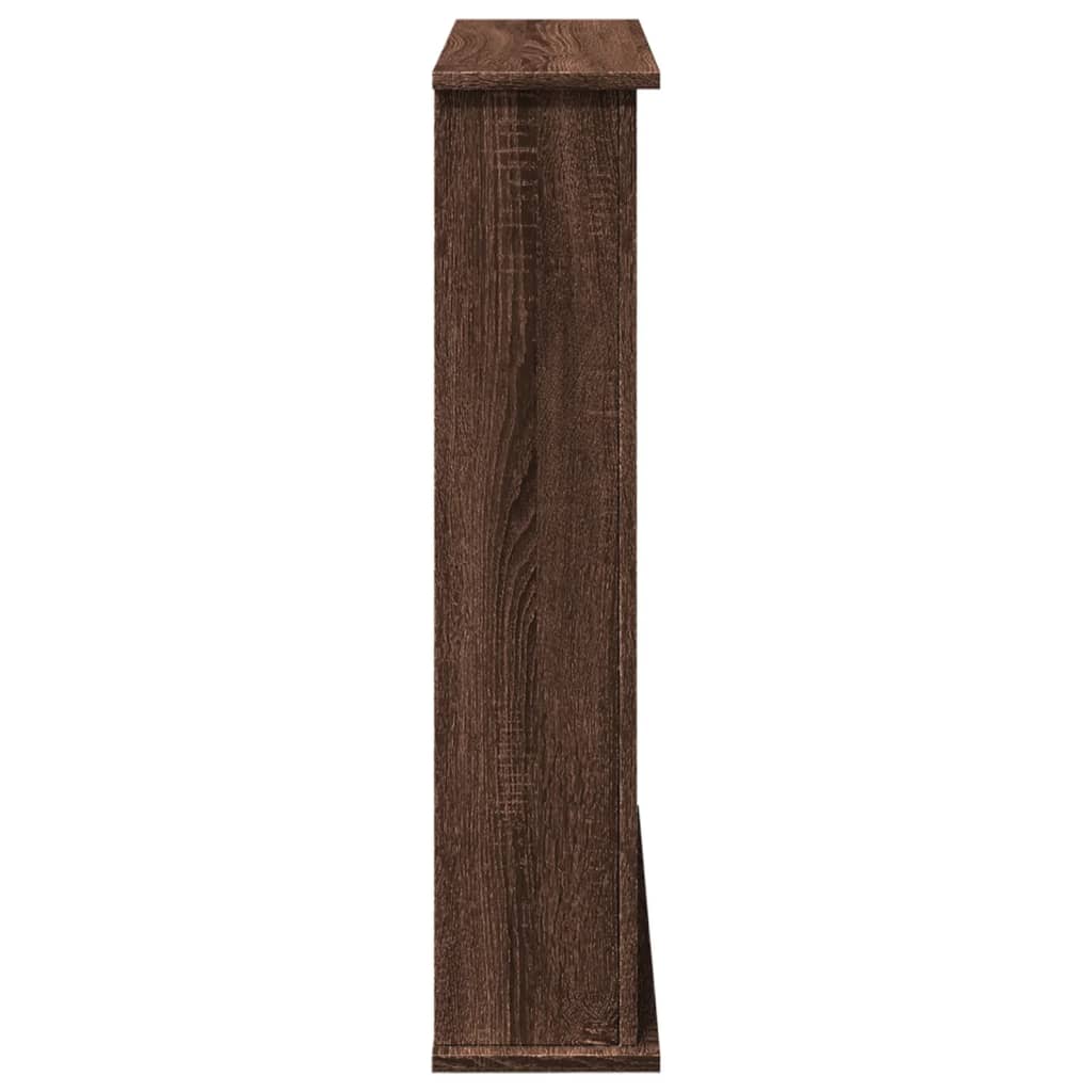 Fireplace Surround Brown Oak 75x20x87,5 cm Engineered Wood