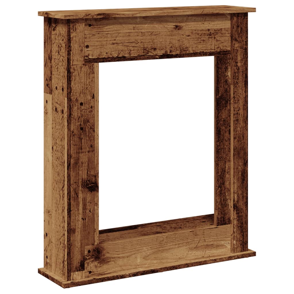 Fireplace Surround Old Wood 75x20x87,5 cm Engineered Wood