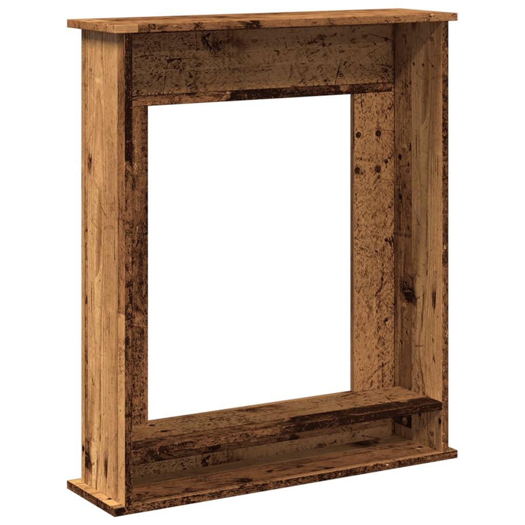 Fireplace Surround Old Wood 75x20x87,5 cm Engineered Wood