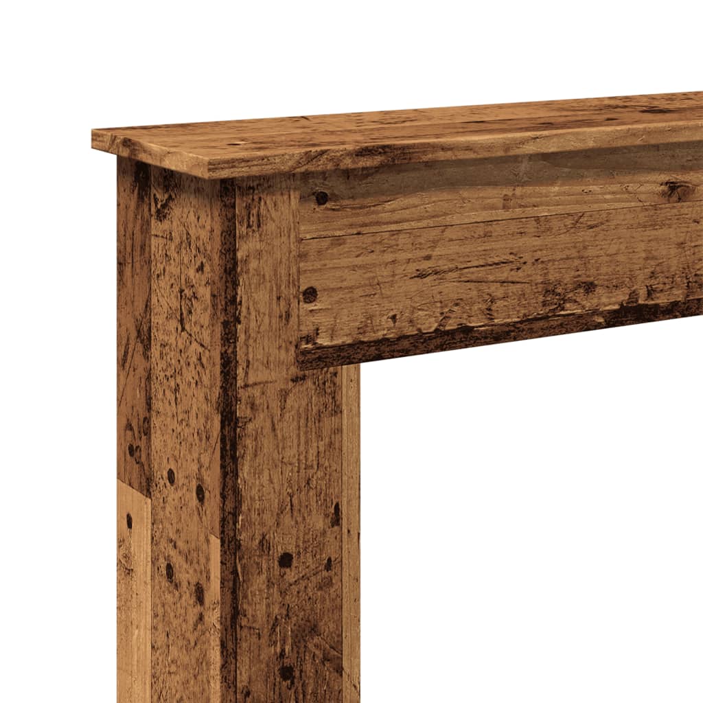 Fireplace Surround Old Wood 75x20x87,5 cm Engineered Wood