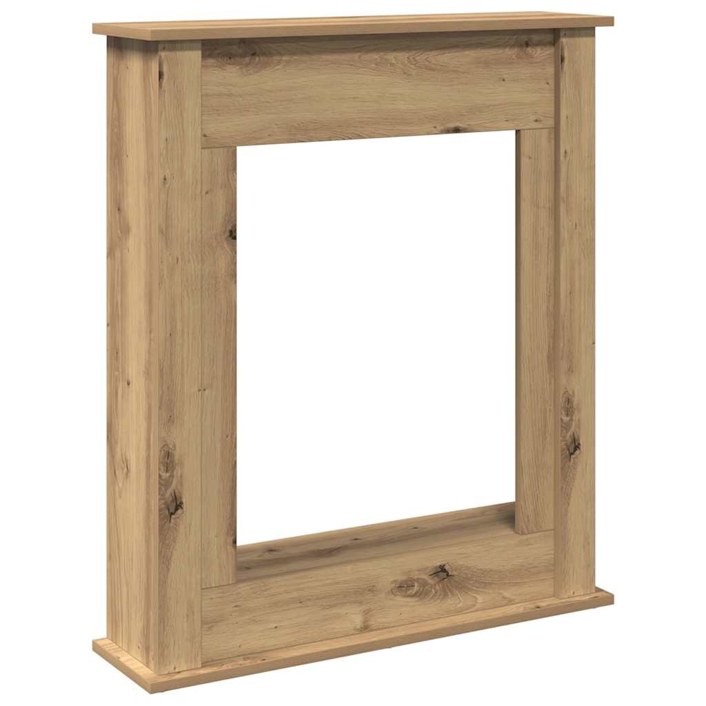 Fireplace Surround Artisan Oak 75x20x87,5 cm Engineered Wood