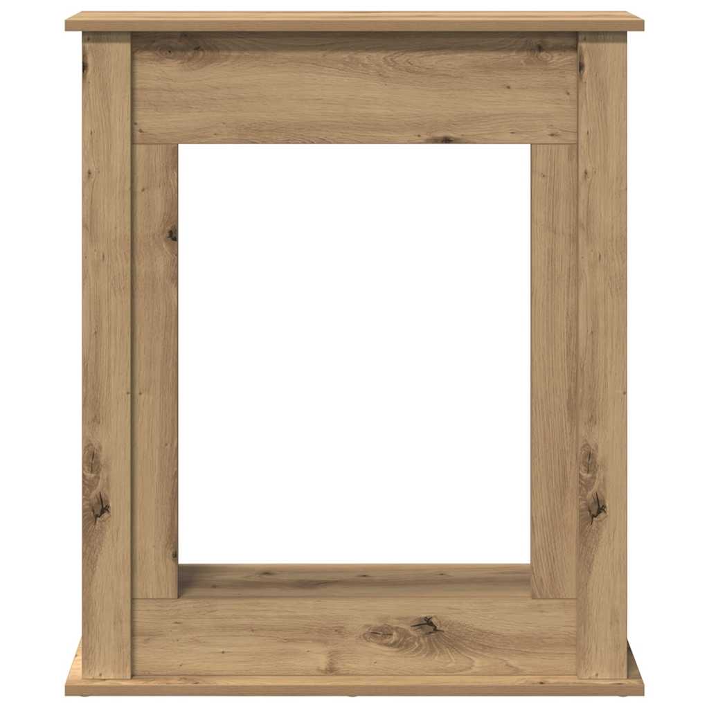 Fireplace Surround Artisan Oak 75x20x87.5 cm Engineered Wood