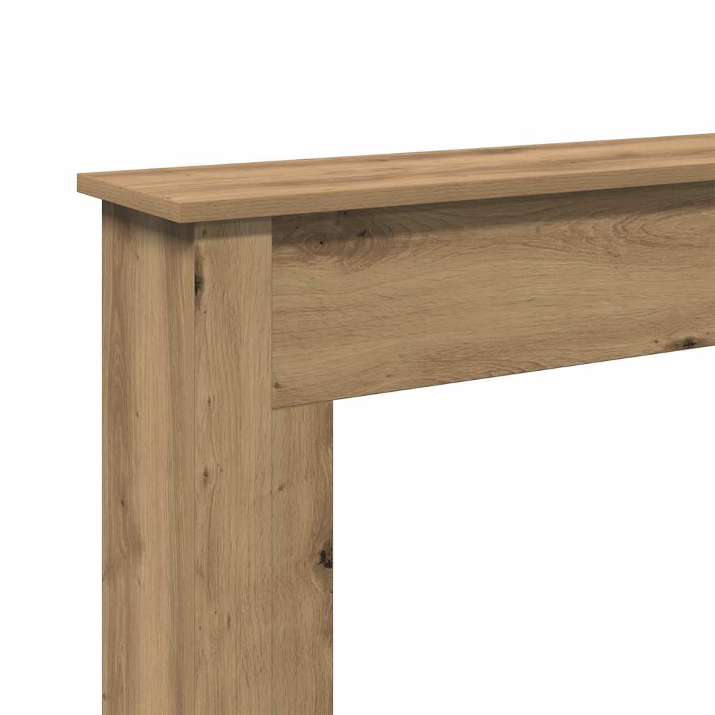 Fireplace Surround Artisan Oak 75x20x87,5 cm Engineered Wood