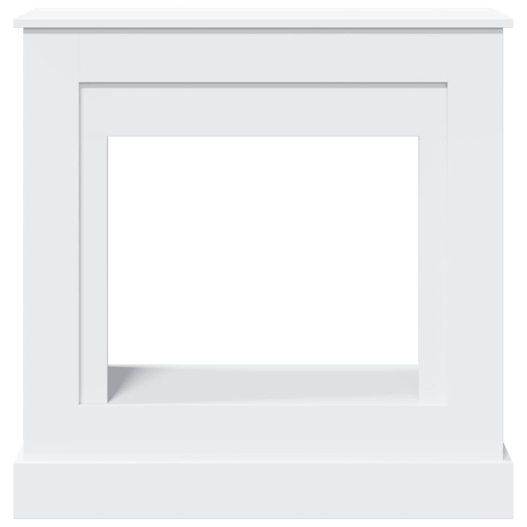 Fireplace Surround White 90x30x90 cm Engineered Wood