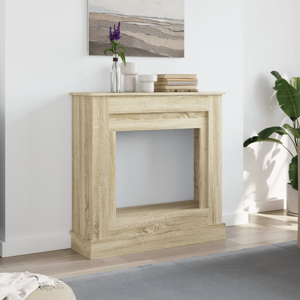Fireplace Surround Sonoma Oak 90x30x90 cm Engineered Wood