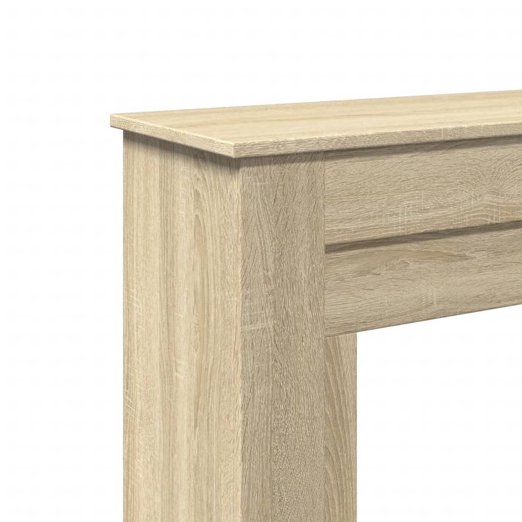 Fireplace Surround Sonoma Oak 90x30x90 cm Engineered Wood