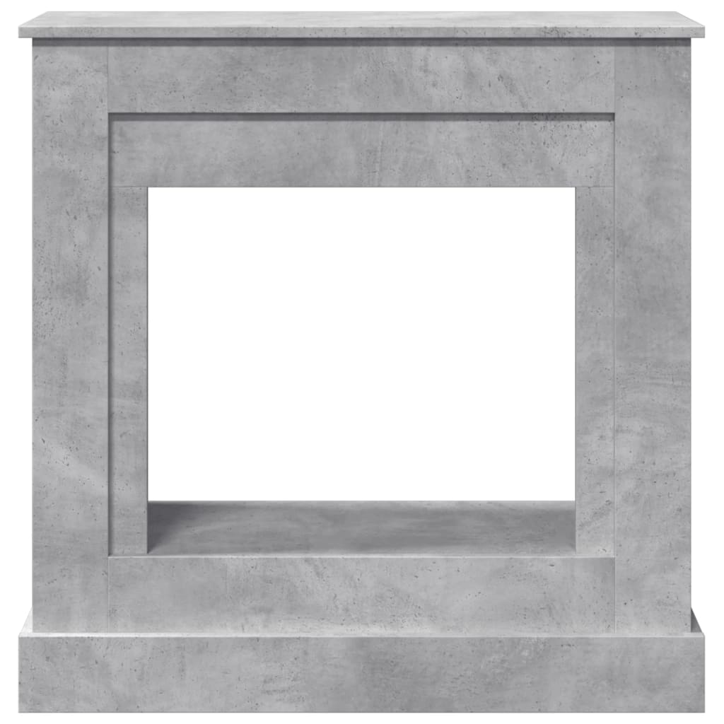 Fireplace Surround Concrete Grey 90x30x90 cm Engineered Wood