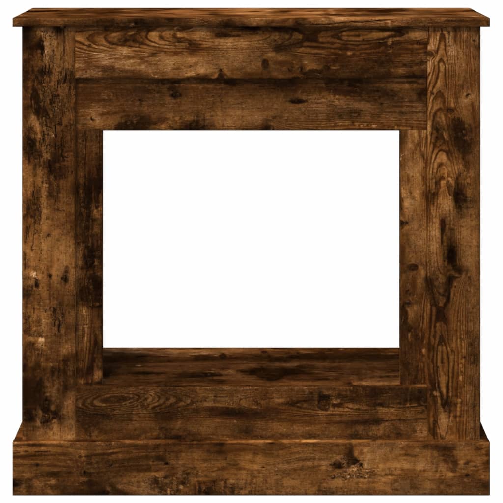 Fireplace Surround Smoked Oak 90x30x90 cm Engineered Wood