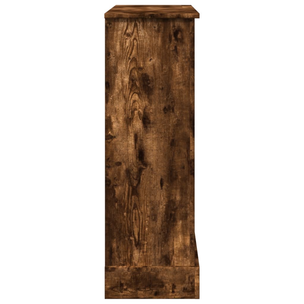 Fireplace Surround Smoked Oak 90x30x90 cm Engineered Wood
