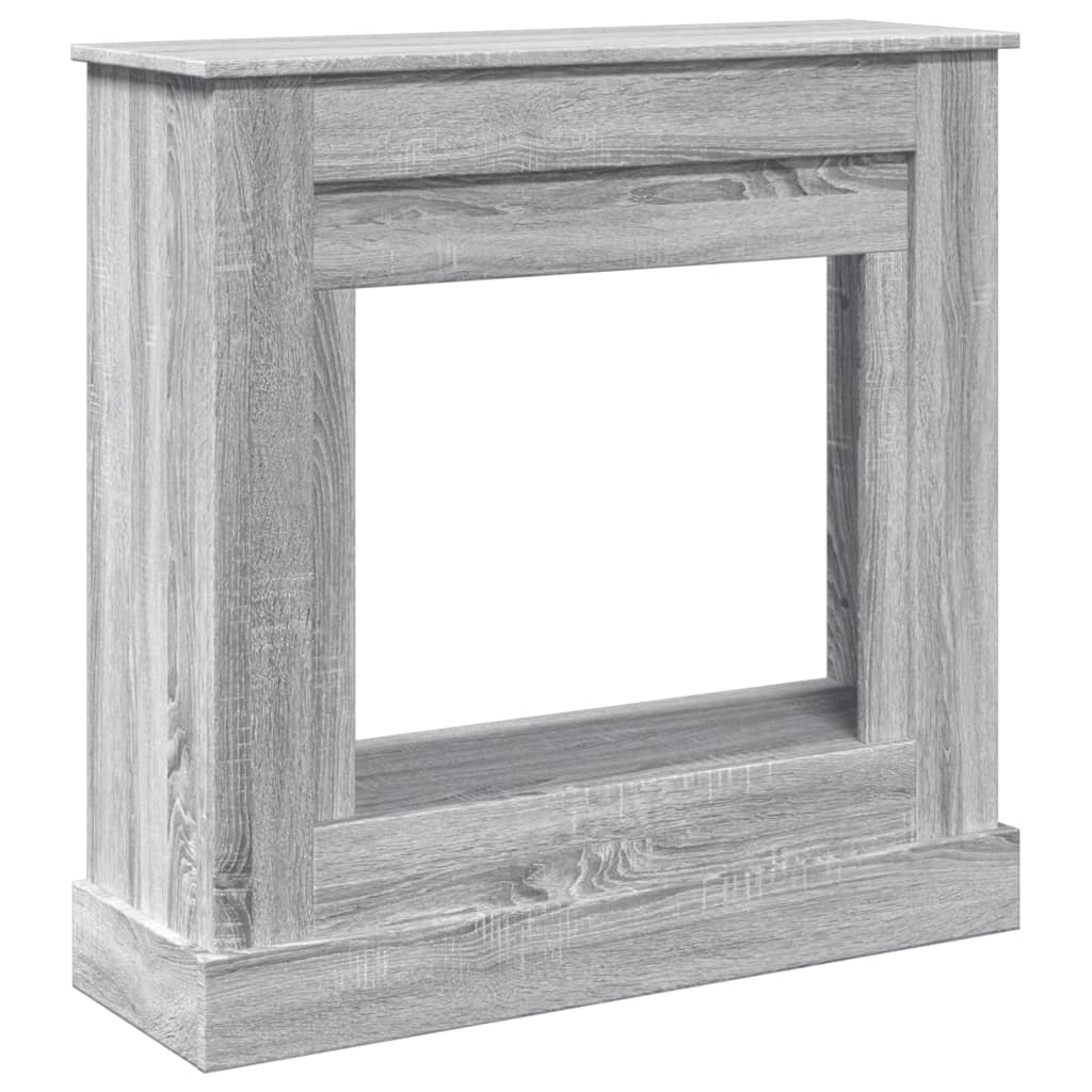 Fireplace Surround Grey Sonoma 90x30x90 cm Engineered Wood