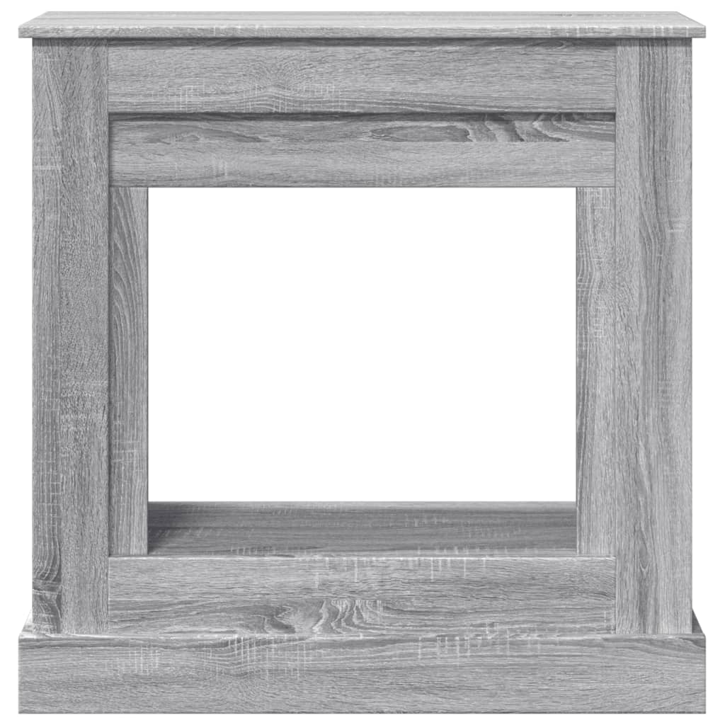 Fireplace Surround Grey Sonoma 90x30x90 cm Engineered Wood