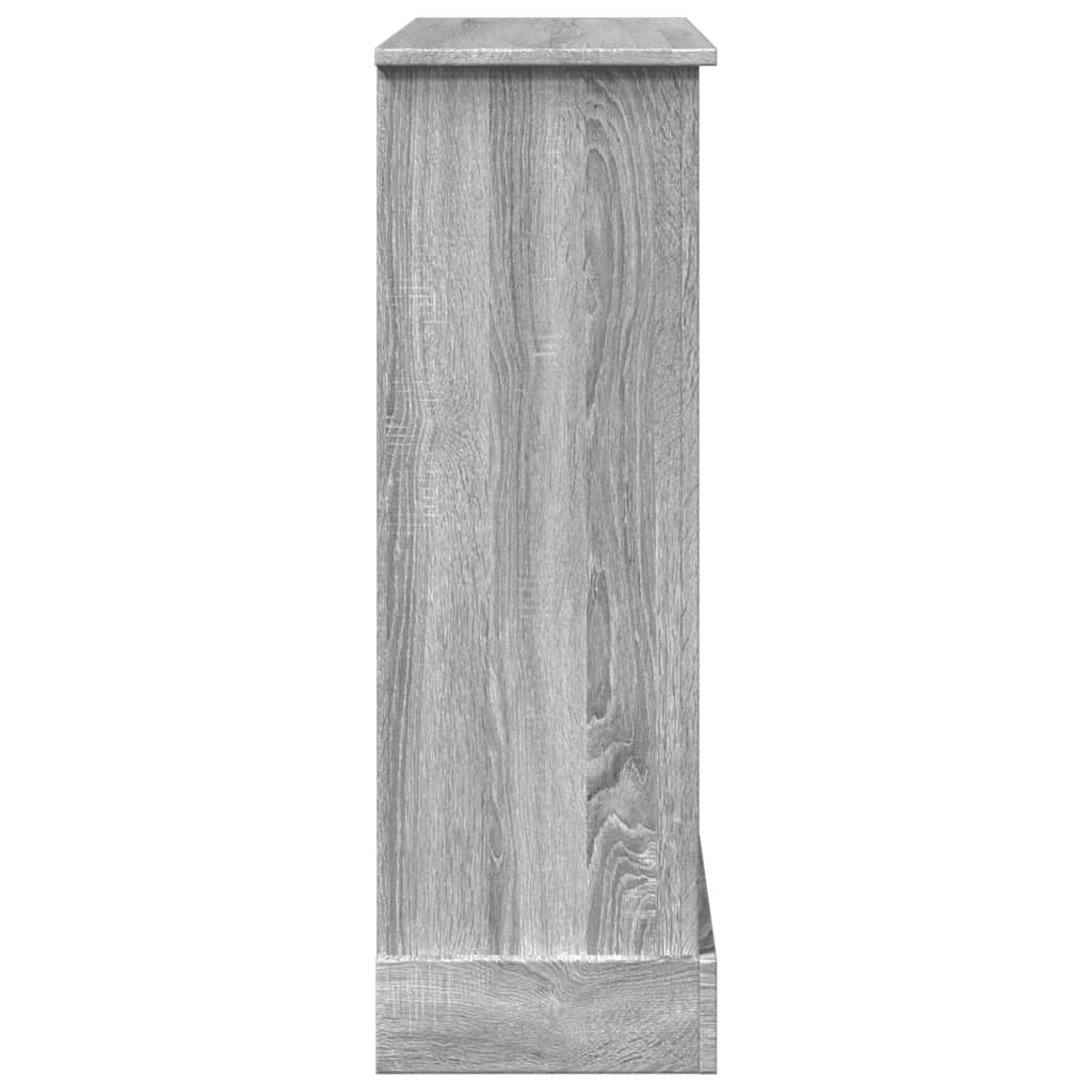 Fireplace Surround Grey Sonoma 90x30x90 cm Engineered Wood