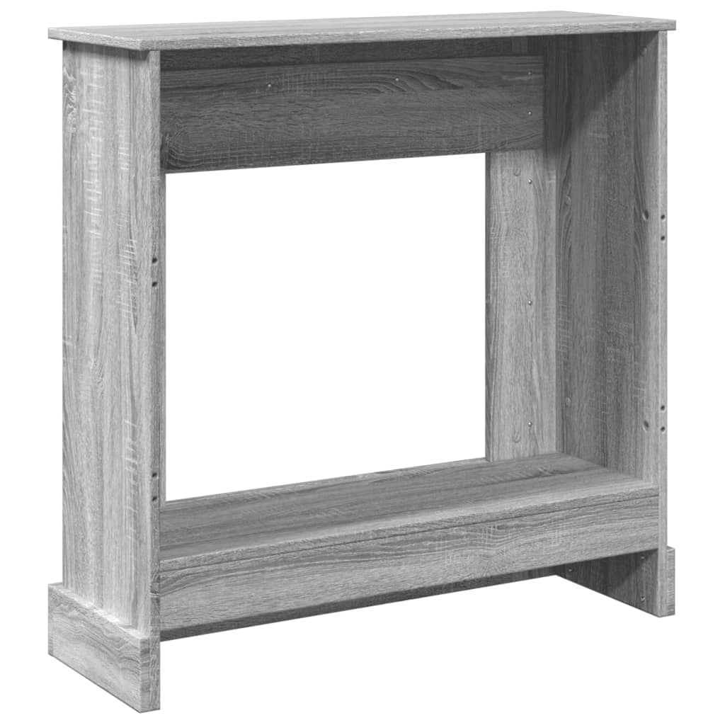 Fireplace Surround Grey Sonoma 90x30x90 cm Engineered Wood