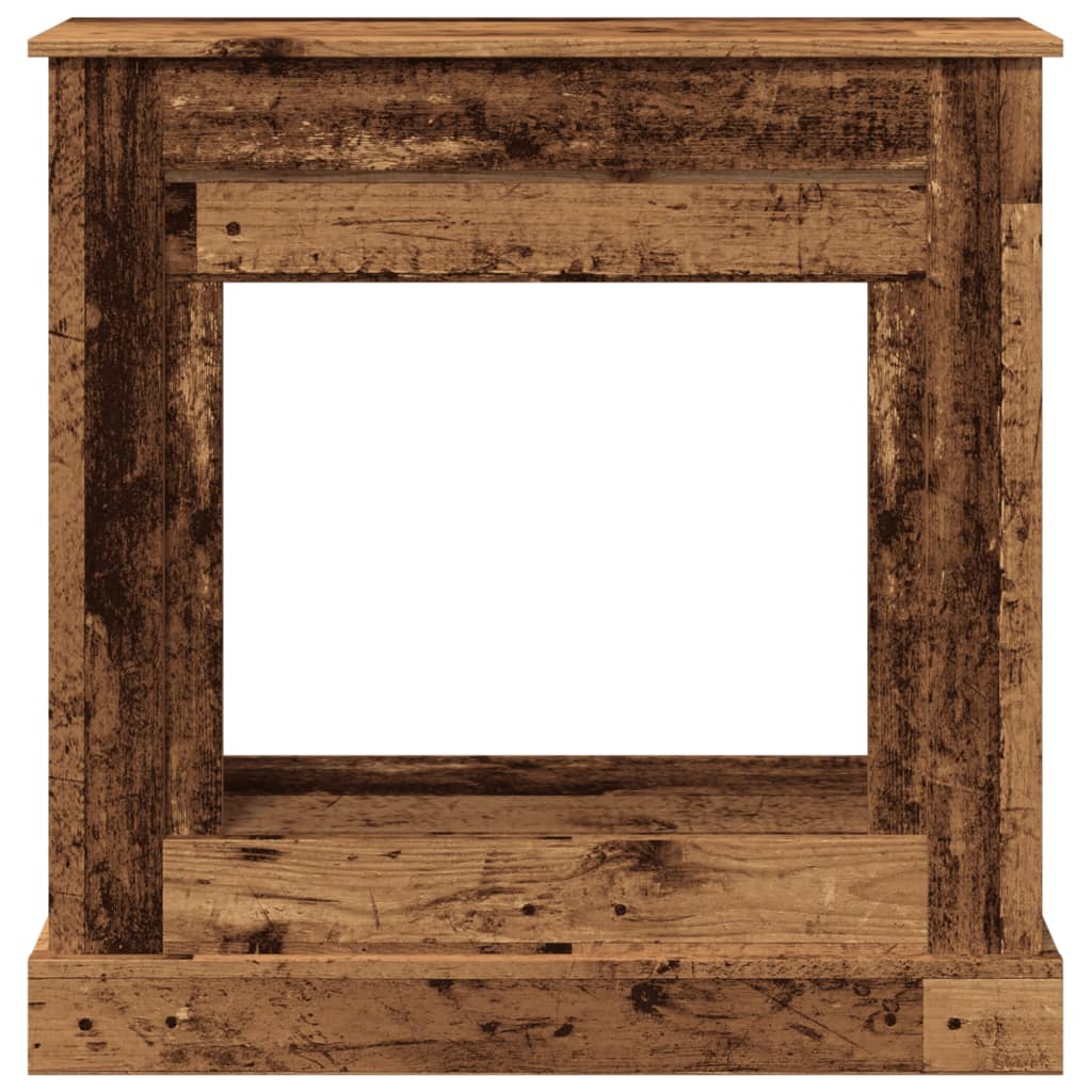 Fireplace Surround Old Wood 90x30x90 cm Engineered Wood