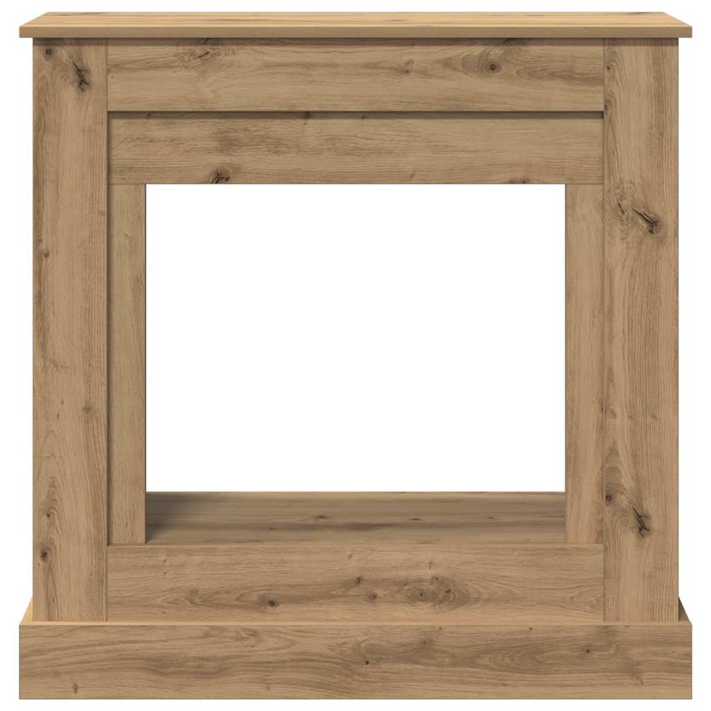 Fireplace Surround Artisan Oak 90x30x90 cm Engineered Wood