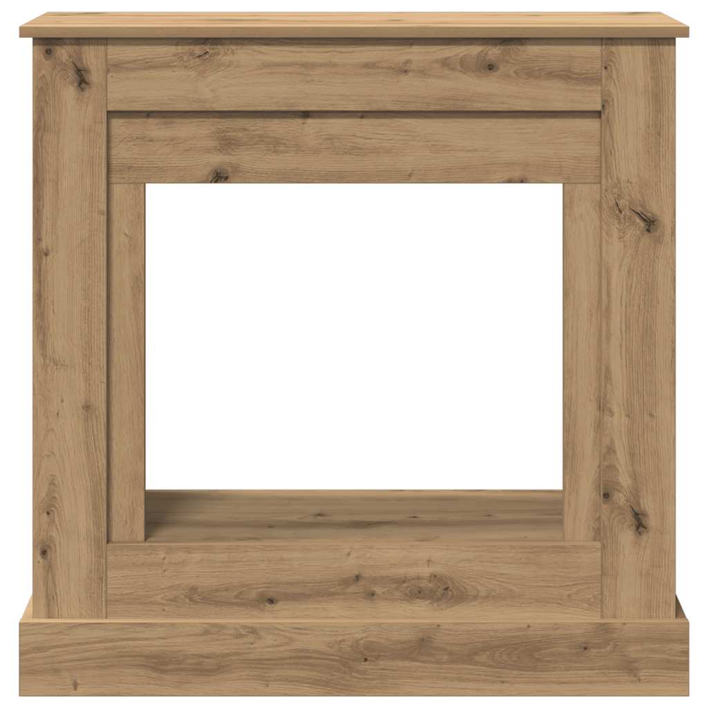 Fireplace Surround Artisan Oak 90x30x90 cm Engineered Wood
