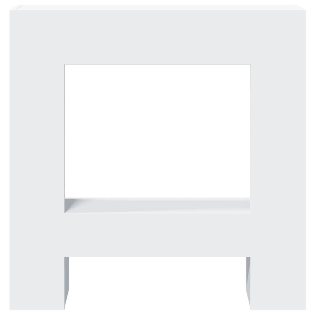 Fireplace Surround White 81x18x82 cm Engineered Wood