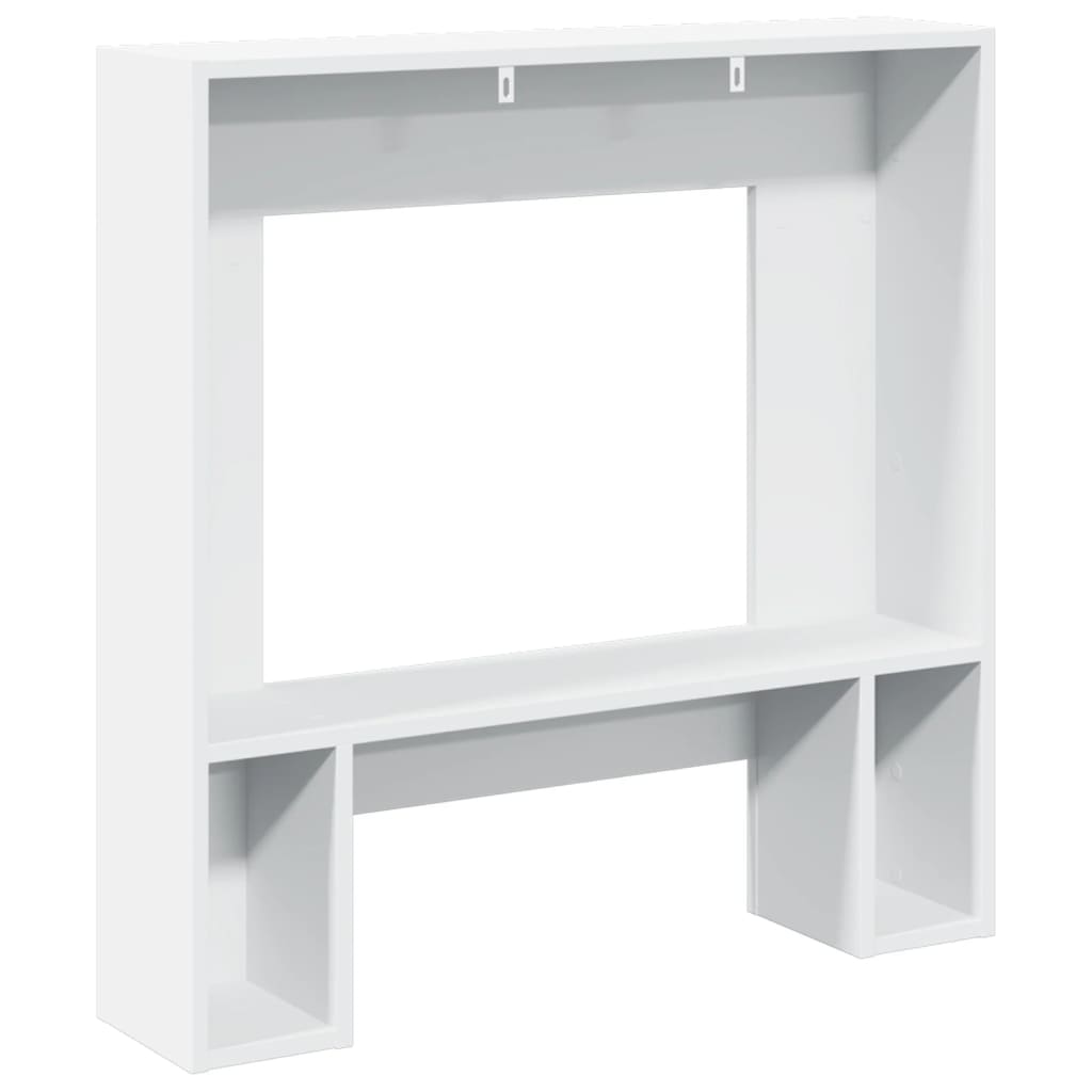 Fireplace Surround White 81x18x82 cm Engineered Wood