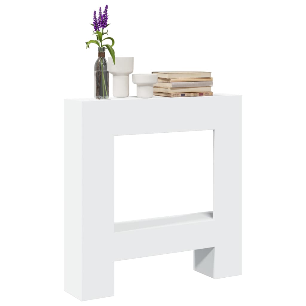 Fireplace Surround White 81x18x82 cm Engineered Wood