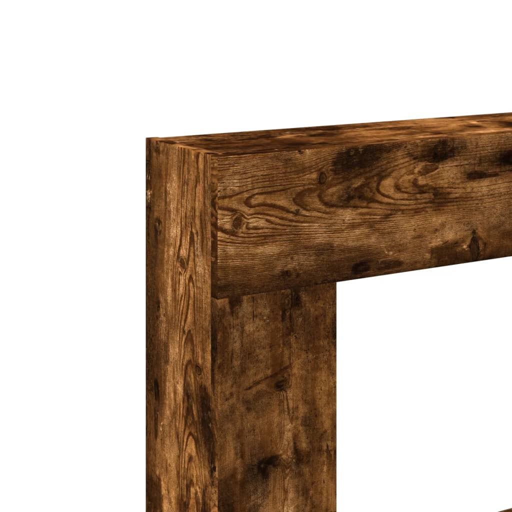 Fireplace Surround Smoked Oak 81x18x82 cm Engineered Wood