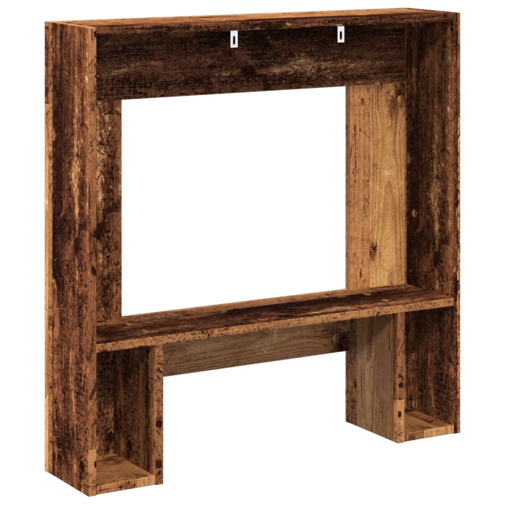 Fireplace Surround Old Wood 81x18x82 cm Engineered Wood