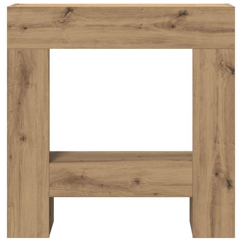 Fireplace Surround Artisan Oak 81x18x82 cm Engineered Wood