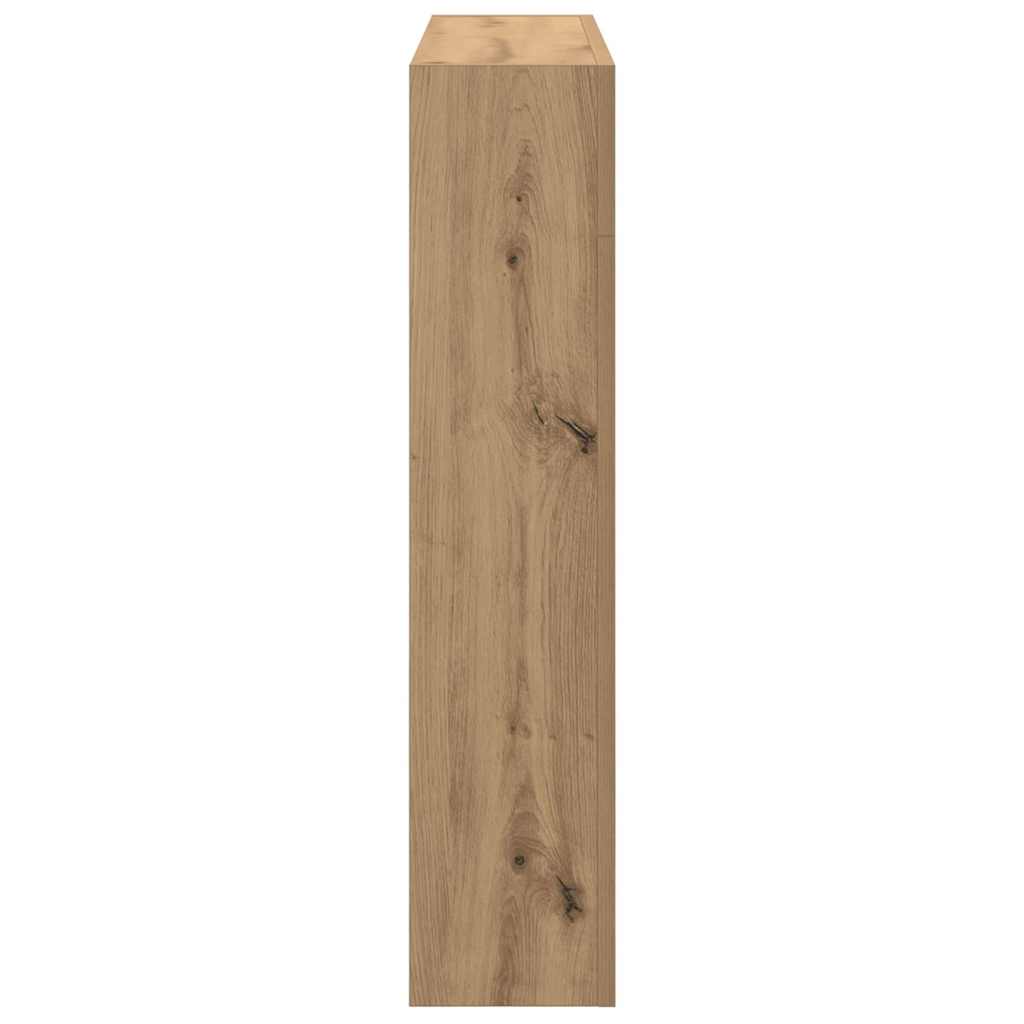 Fireplace Surround Artisan Oak 81x18x82 cm Engineered Wood