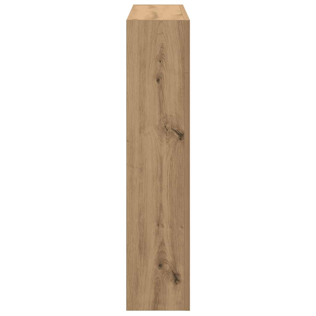 Fireplace Surround Artisan Oak 81x18x82 cm Engineered Wood