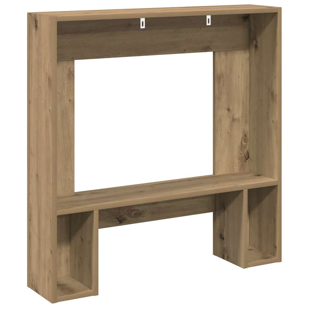 Fireplace Surround Artisan Oak 81x18x82 cm Engineered Wood
