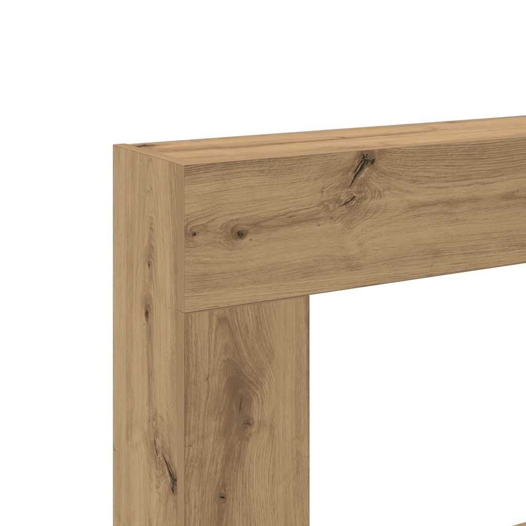 Fireplace Surround Artisan Oak 81x18x82 cm Engineered Wood