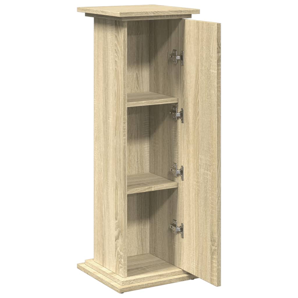 vidaXL Display Stand with Storage Sonoma Oak 31x30x90 cm Engineered Wood