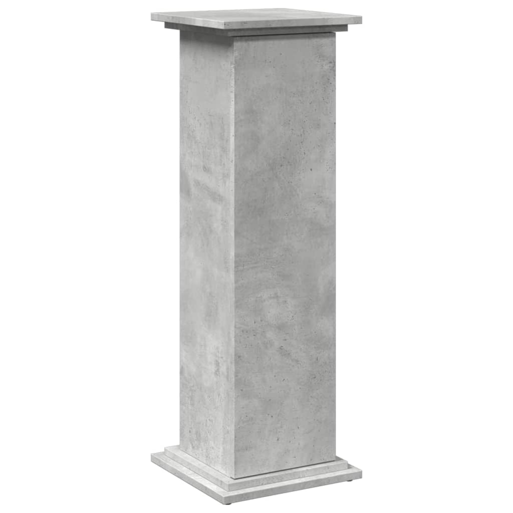 Display Stand with Storage Concrete Grey 31x30x90 cm Engineered Wood