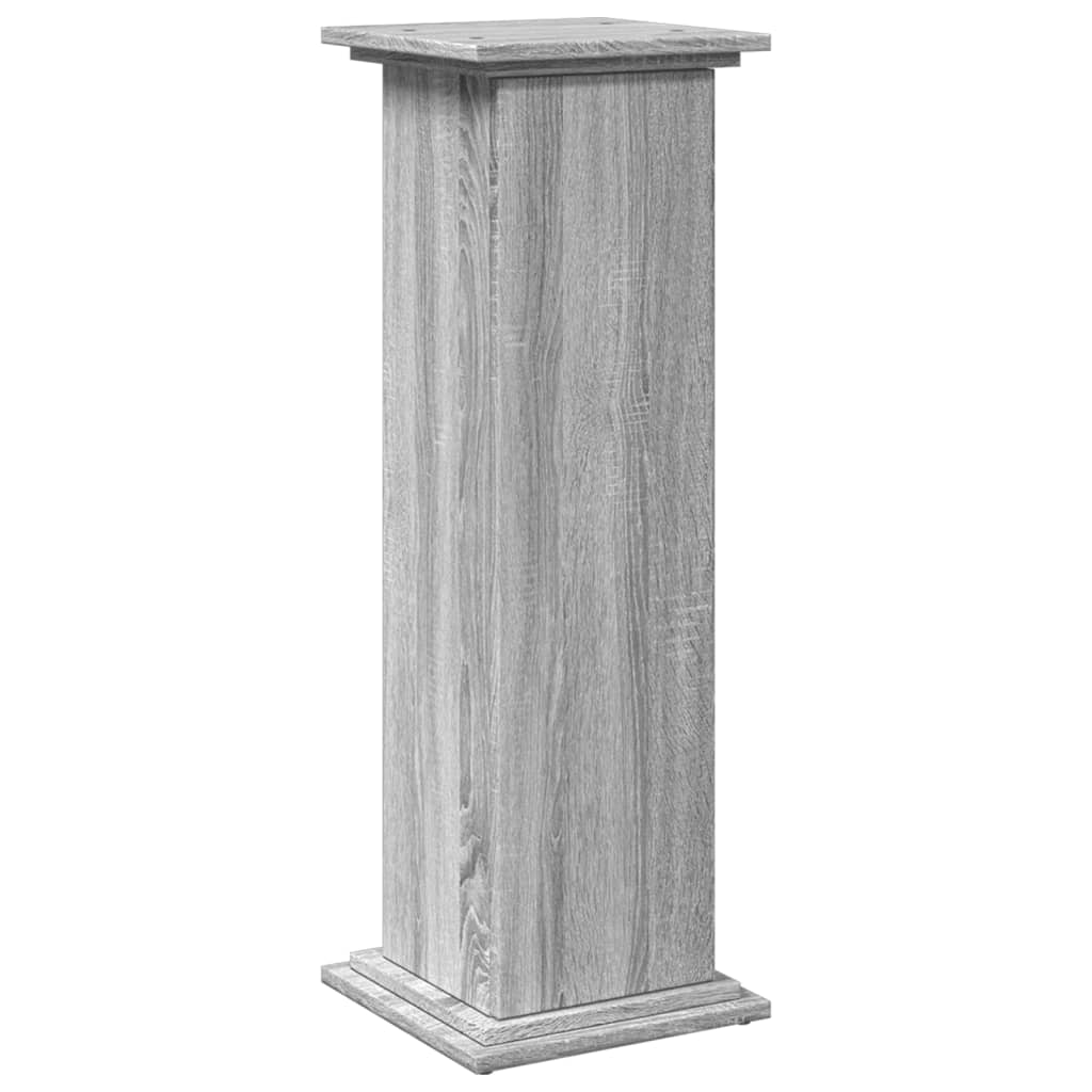 Display St& with Storage Grey Sonoma 31x30x90 cm