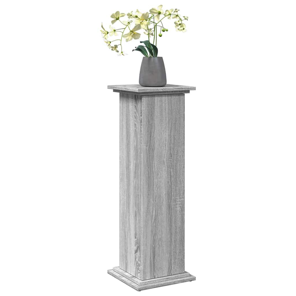 Display St& with Storage Grey Sonoma 31x30x90 cm