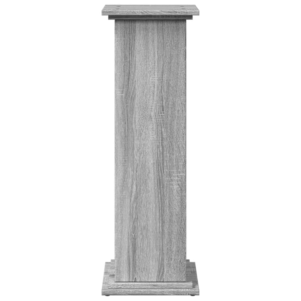 Display St& with Storage Grey Sonoma 31x30x90 cm