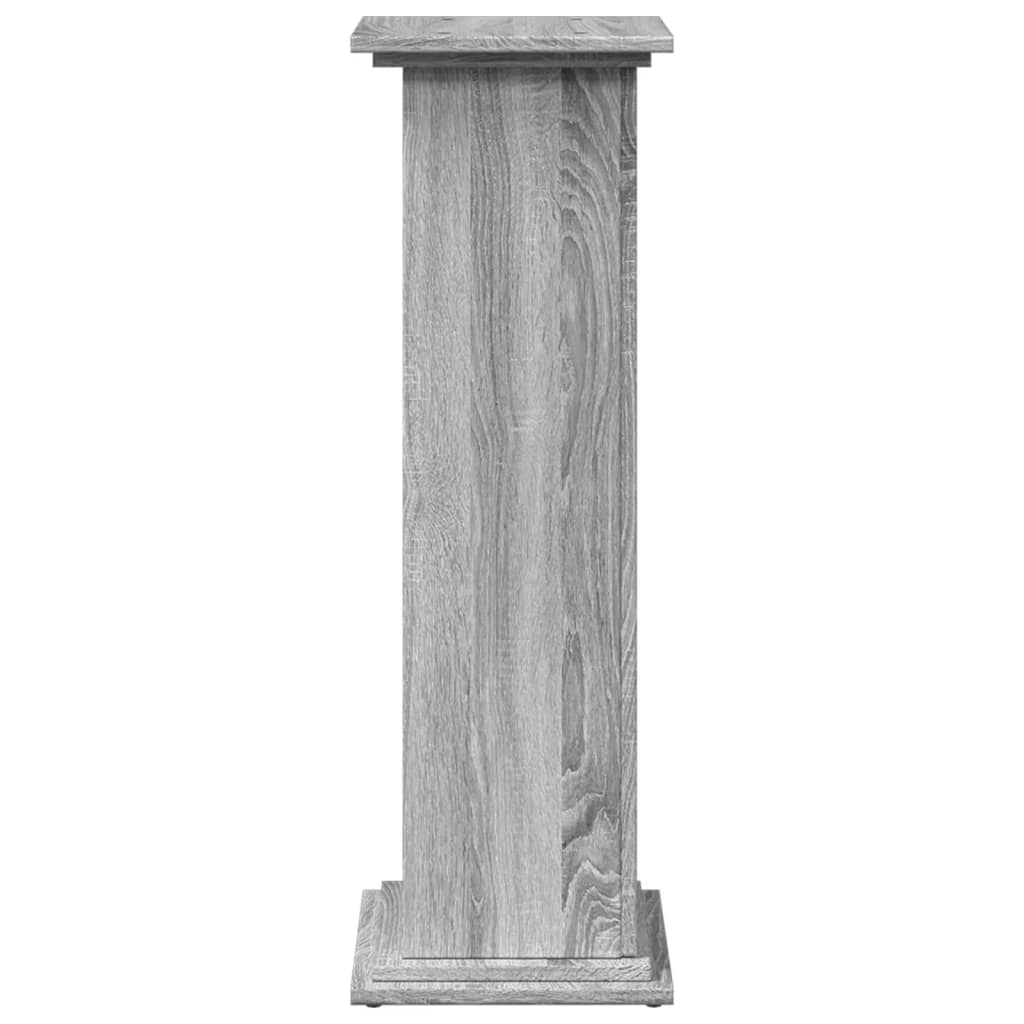 Display St& with Storage Grey Sonoma 31x30x90 cm