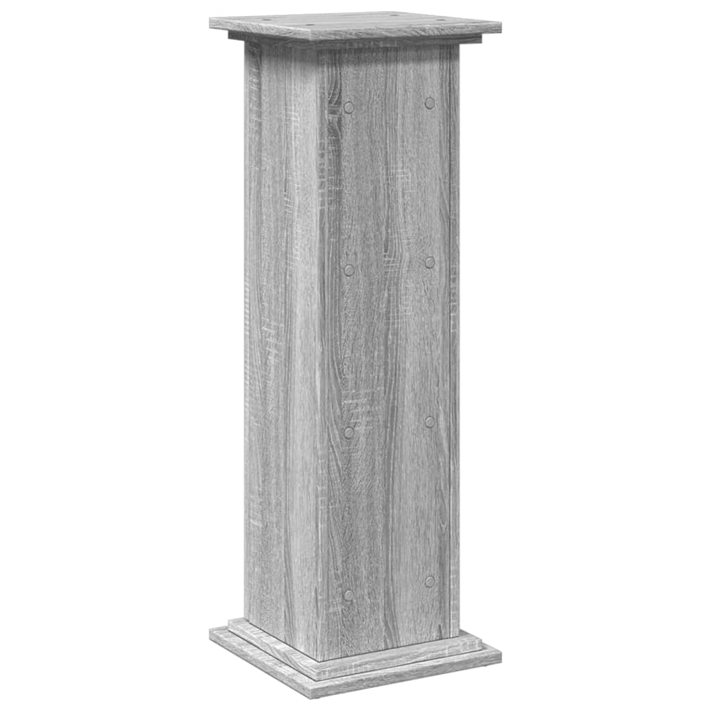 Display St& with Storage Grey Sonoma 31x30x90 cm
