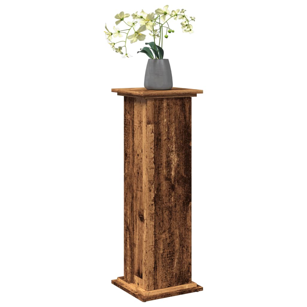 Display Stand with Storage Old Wood 31x30x90 cm Engineered Wood