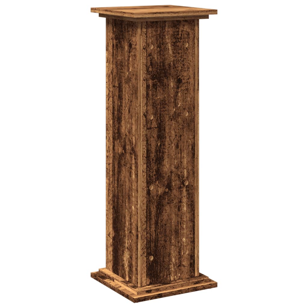 Display Stand with Storage Old Wood 31x30x90 cm Engineered Wood