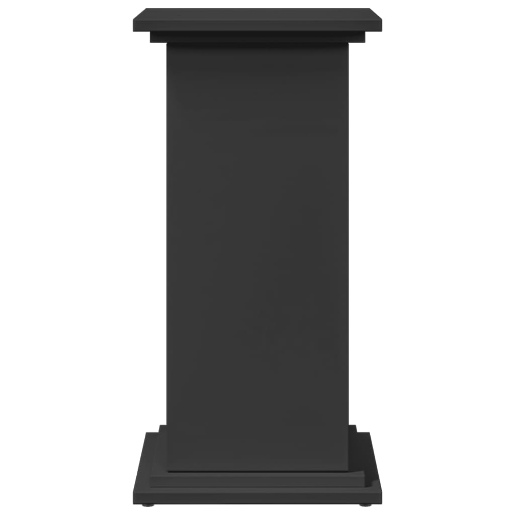 vidaXL Display Stand with Storage Black 31x30x60 cm Engineered Wood