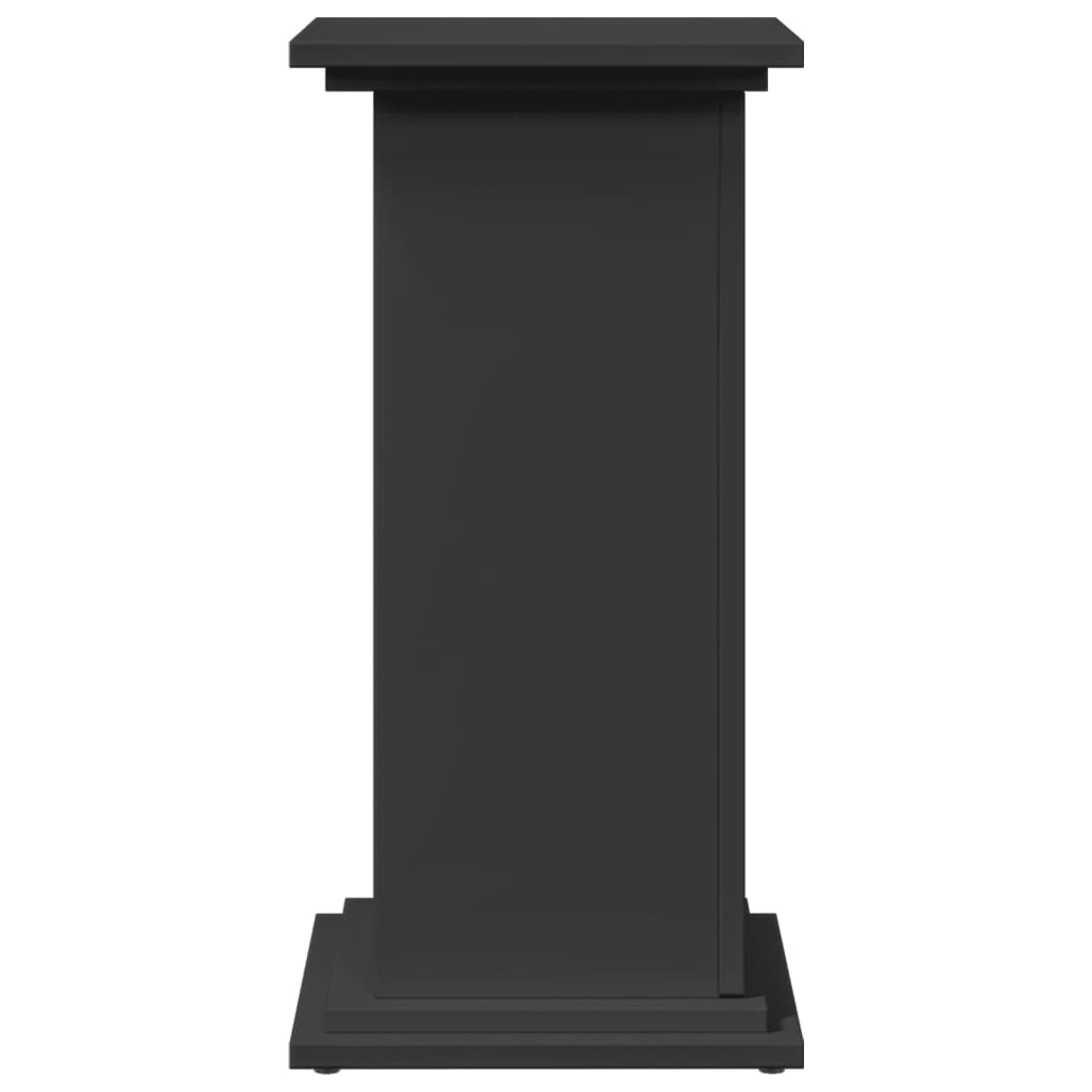 vidaXL Display Stand with Storage Black 31x30x60 cm Engineered Wood