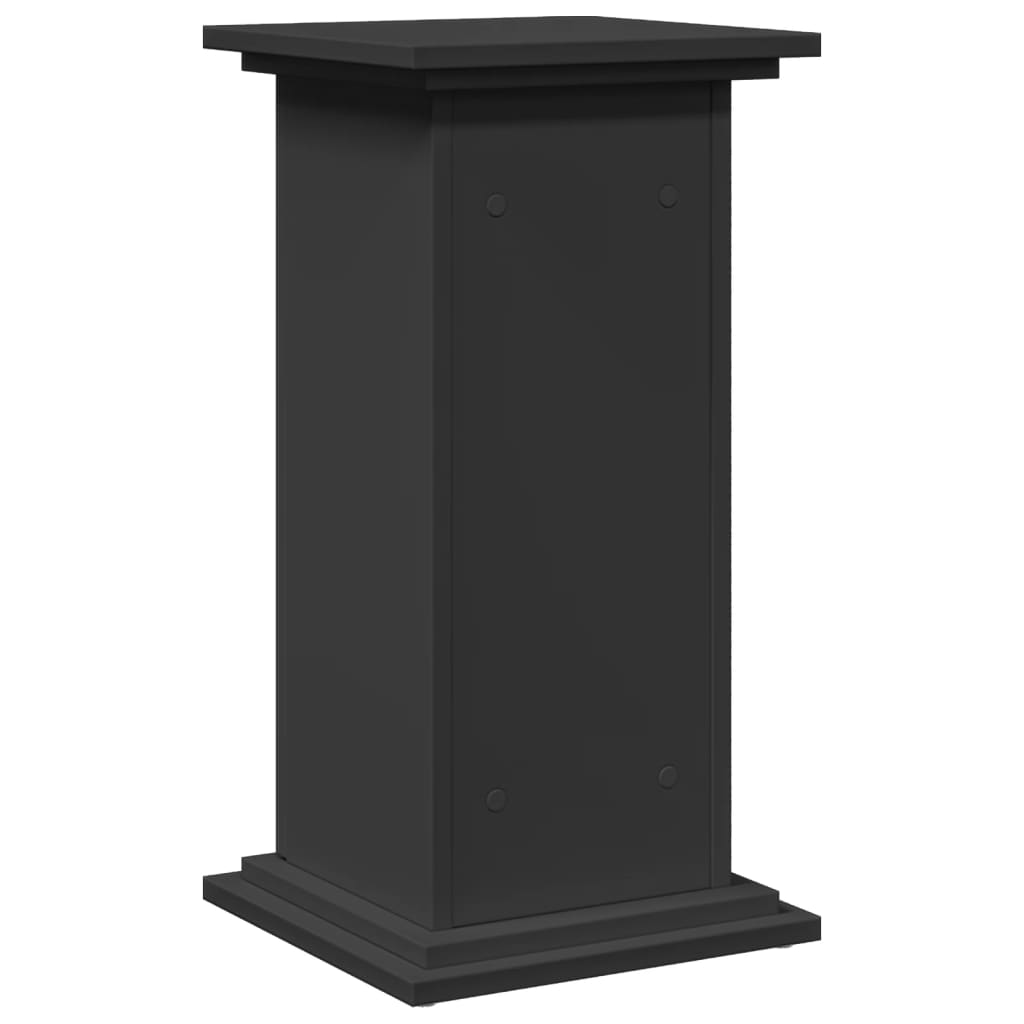 Display Stand with Storage Black 31x30x60 cm Engineered Wood
