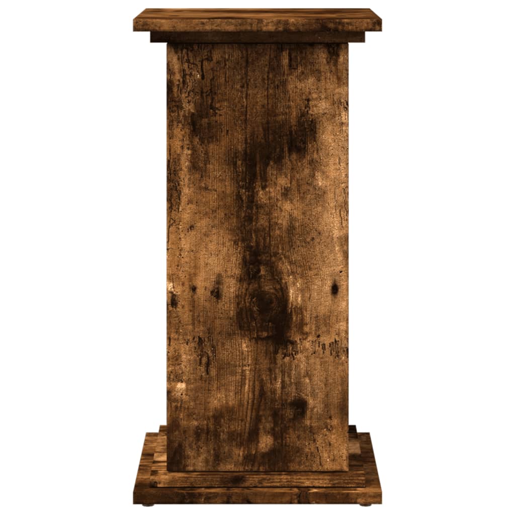 Display Stand with Storage Smoked Oak 31x30x60 cm Engineered Wood
