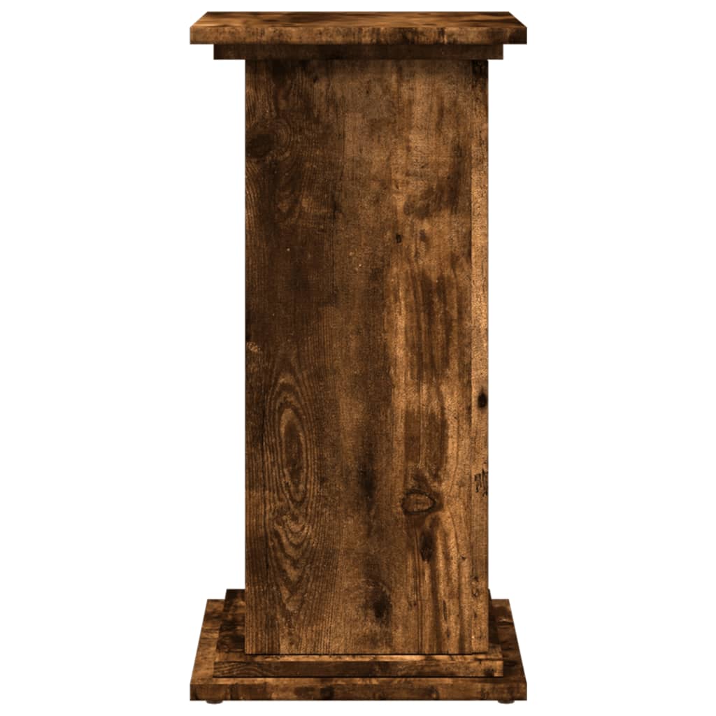 Display Stand with Storage Smoked Oak 31x30x60 cm Engineered Wood