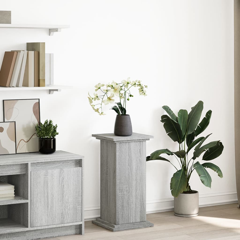 Display St& with Storage Grey Sonoma 31x30x60 cm