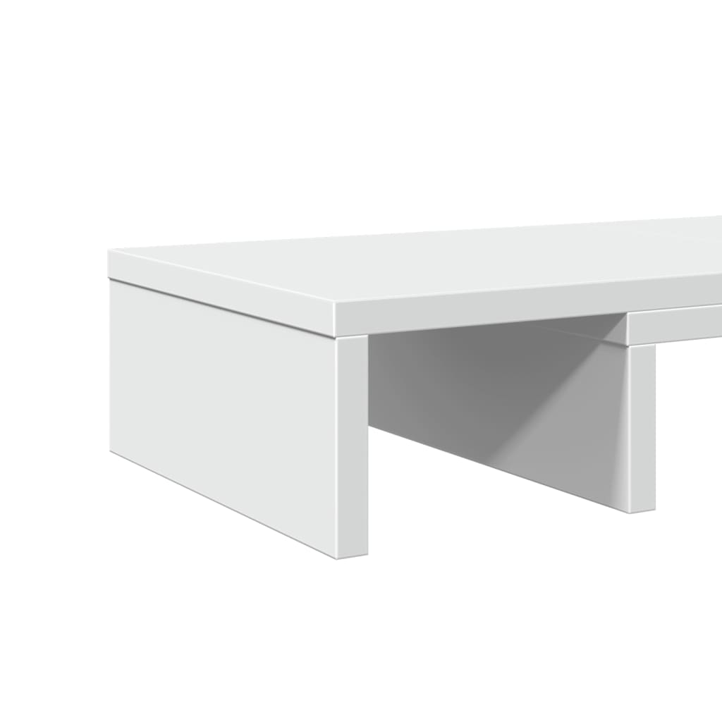 vidaXL Monitor Stand Adjustable White 60x24x10.5 cm Engineered Wood