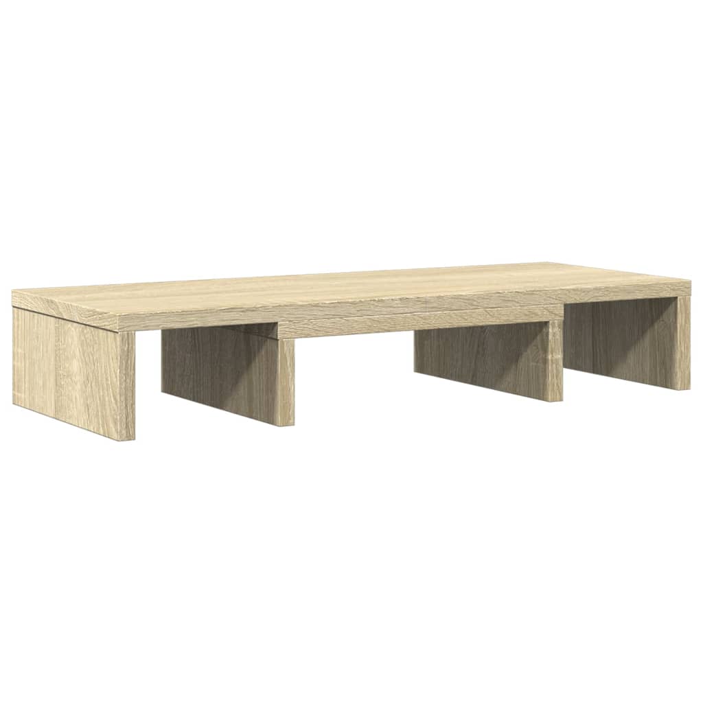 vidaXL Monitor Stand Adjustable Sonoma Oak 60x24x10.5 cm Engineered Wood